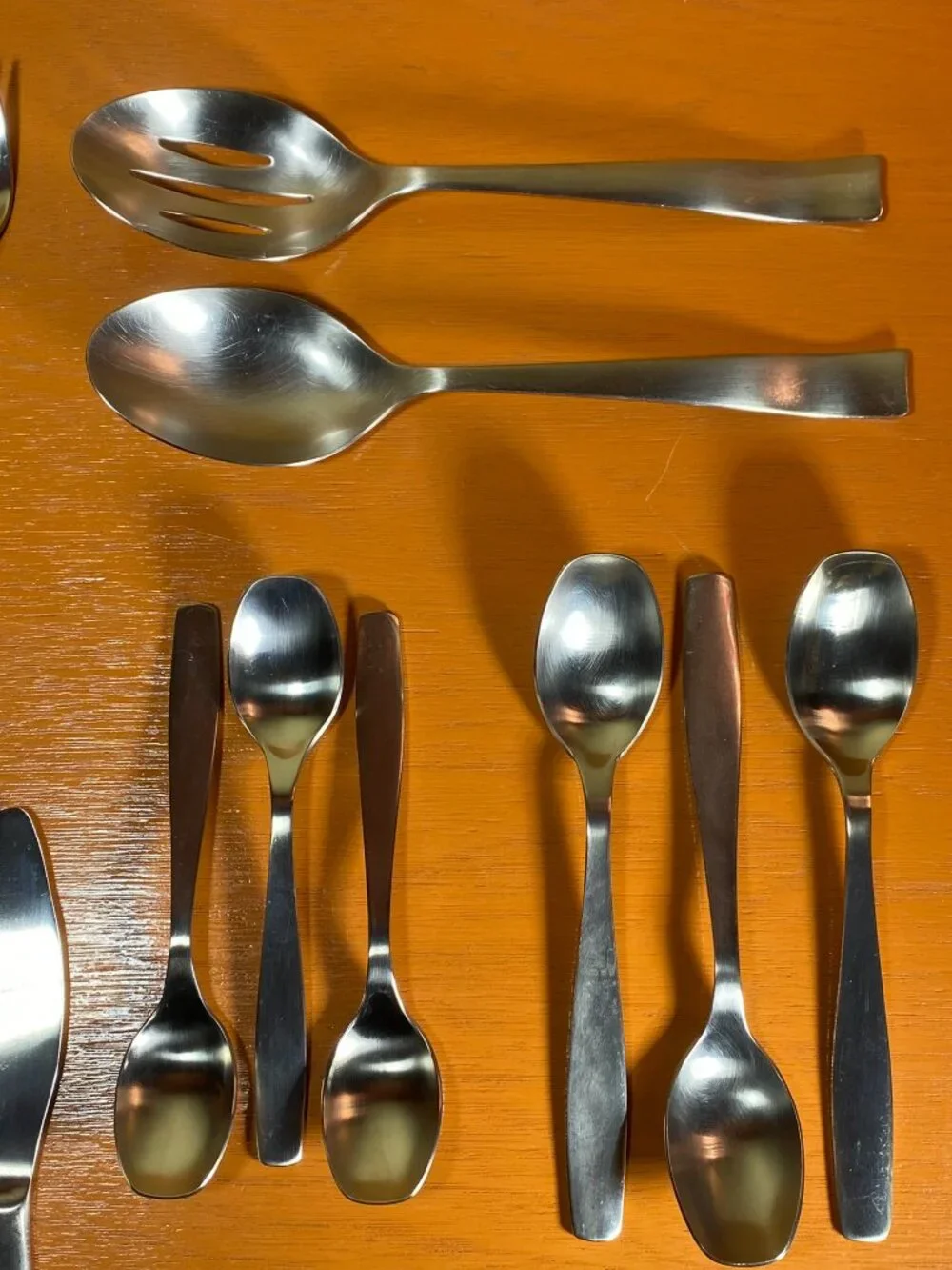 25 pc set Gourmet Settings Park Matte Flatware GS Stainless 18/10 Silverware